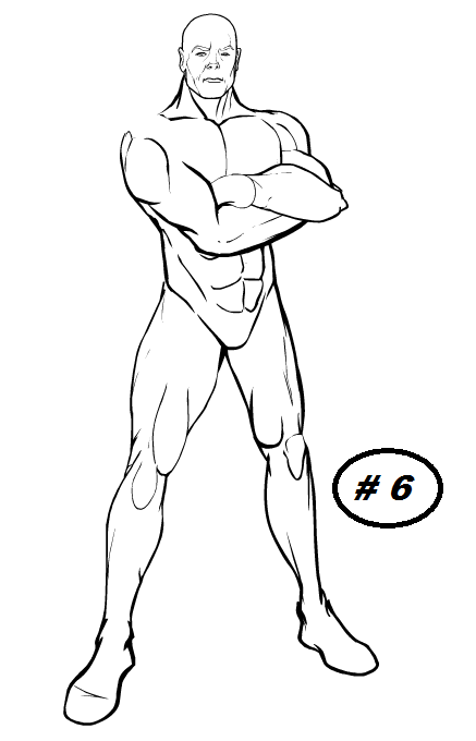 drawing hero poses