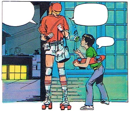 Roller skates and hand grenades