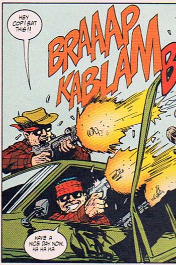 Eat this, cop!