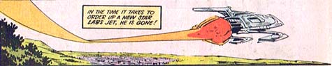 He slips into a Star Labs jet and is gone!