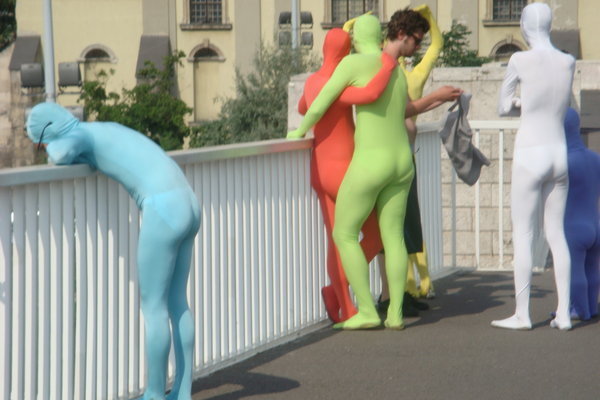 leotards-4025372-Men-in-leotards--a-dwarf-dark-blue-just-hanging-out-on-a-bridge-in-Budapest-8