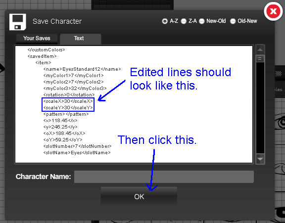 3 Scale Edit lines