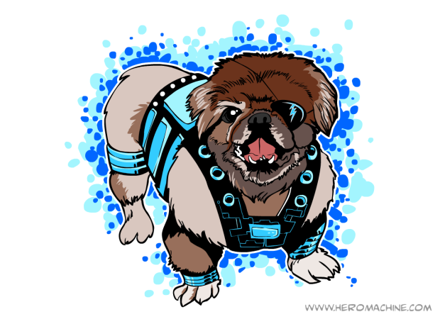 Beasley's super suit gives him a variety of powers, including the ability to sense bacon within a ten mile radius.